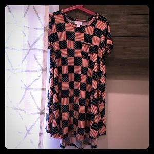 Lularoe girls Scarlett (mini Carly) dress size 8